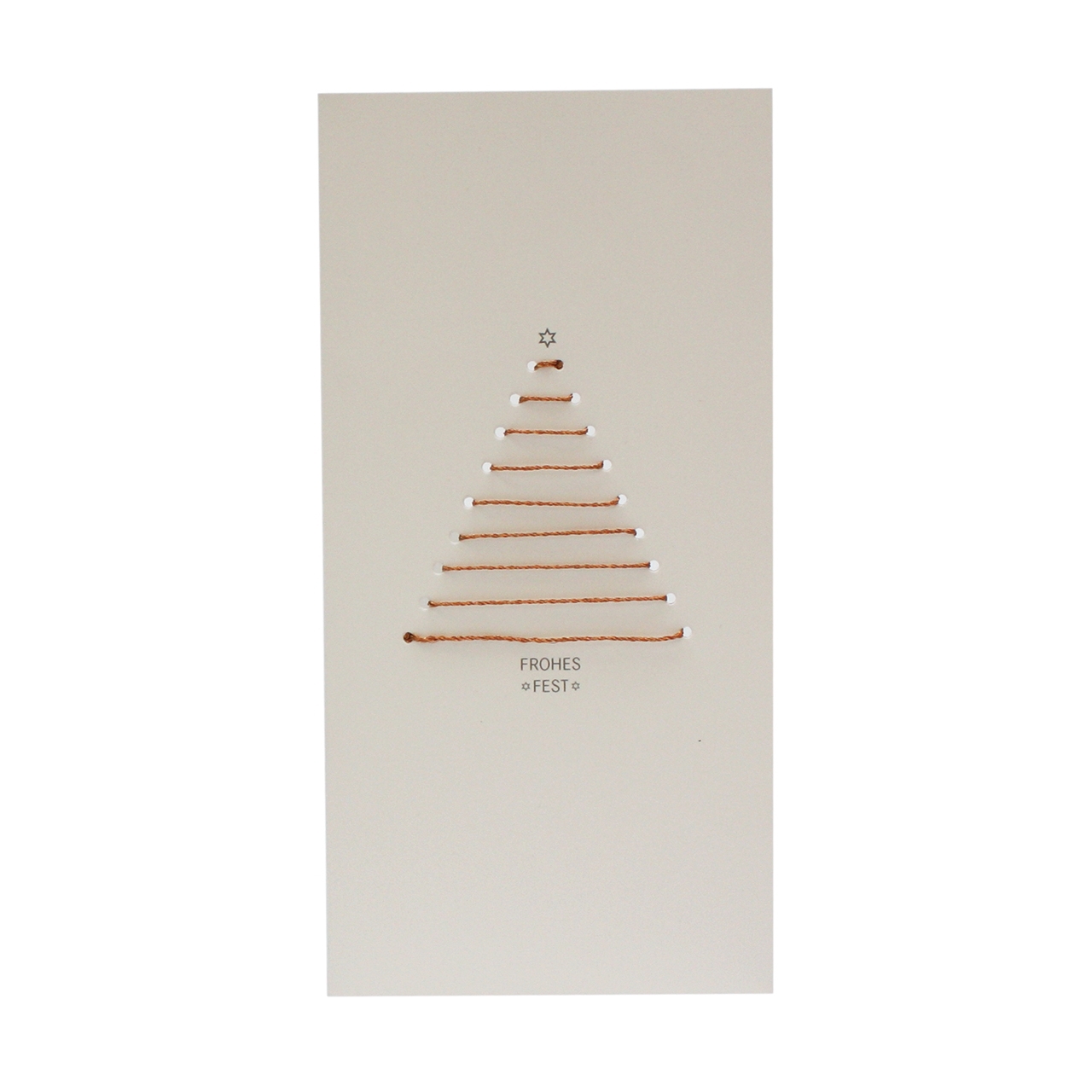 Card with cord tree