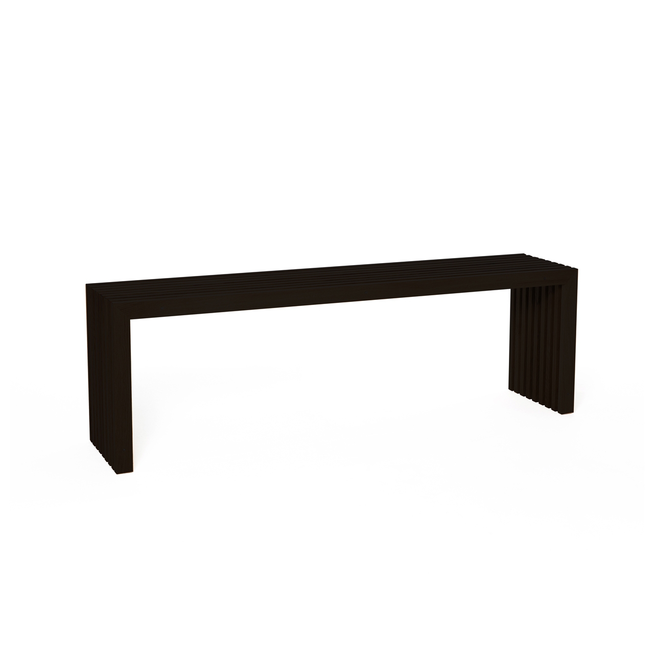 Stool and bench, black