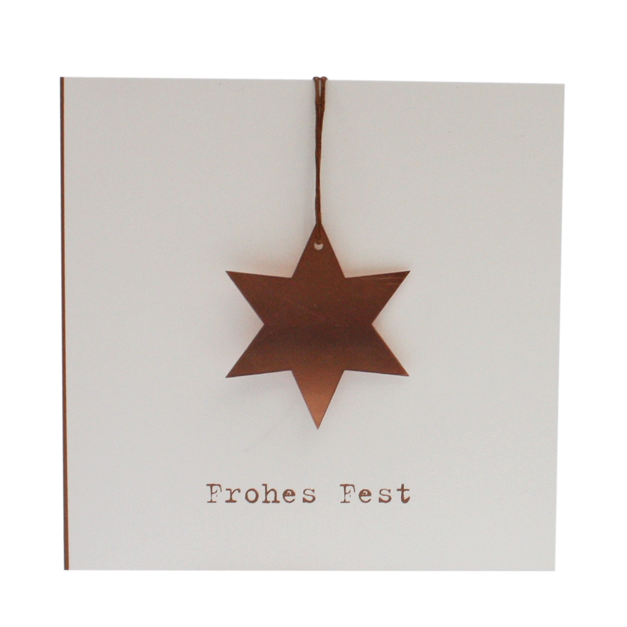 Card with copper star