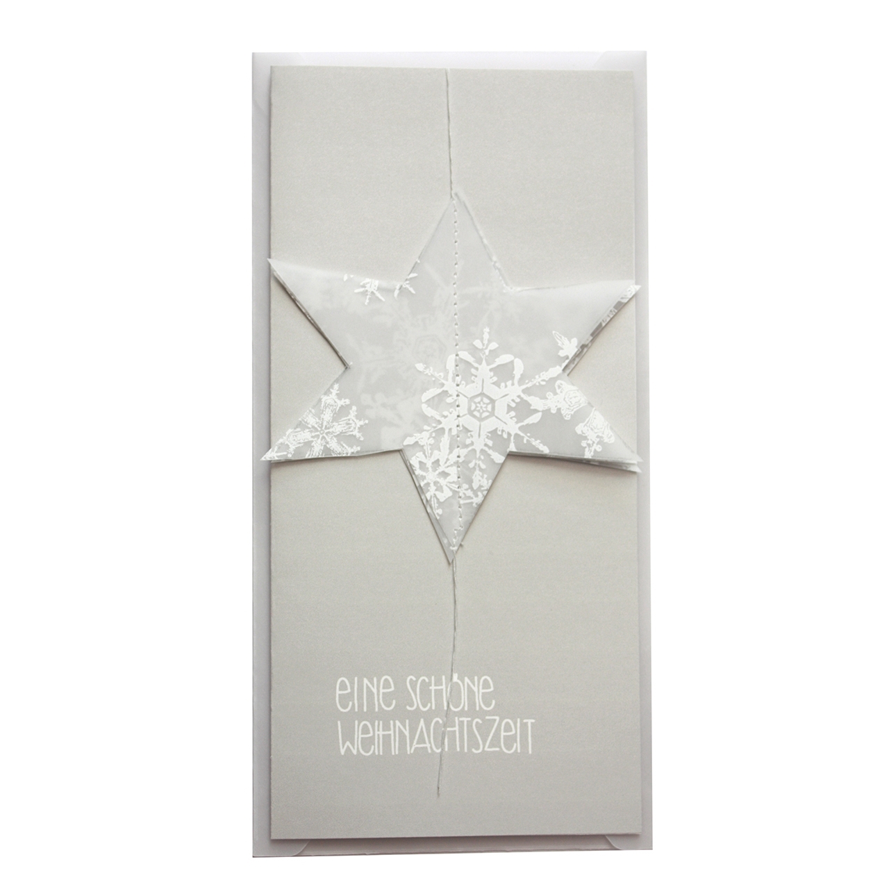 Christmas card with pop-up star